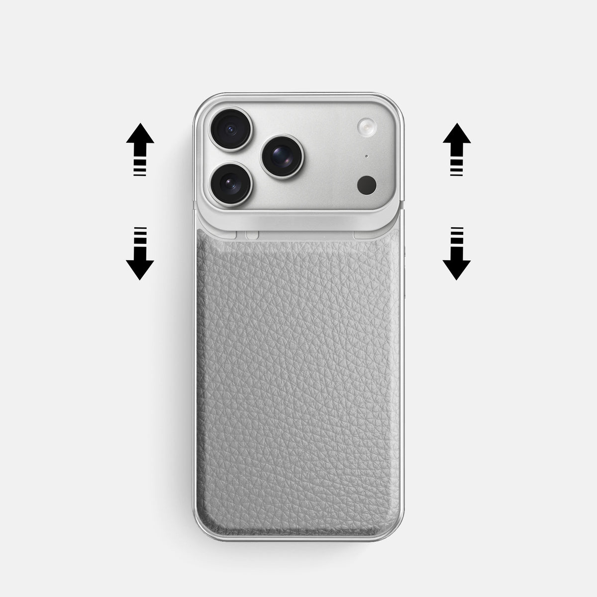 Metal Case For iPhone 18 Pro In Calf -2 | Nuage-Steel