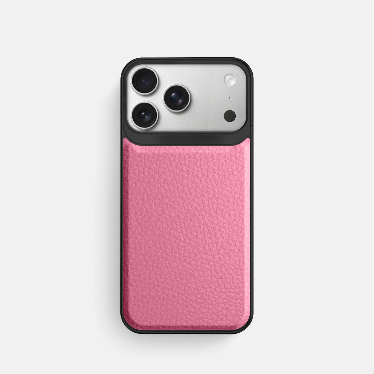 Metal Case For iPhone 18 Pro In Calf -1 | Pink-Black
