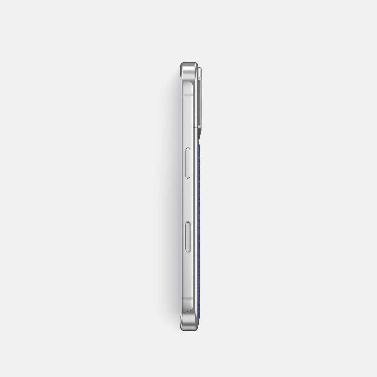Metal Case For iPhone 18 Pro In Calf -3 | Royal-Blue-Steel