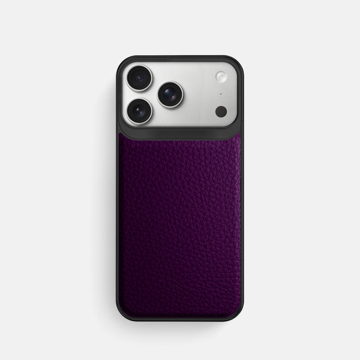 Metal Case For iPhone 18 Pro In Calf -1 | Violet-Black