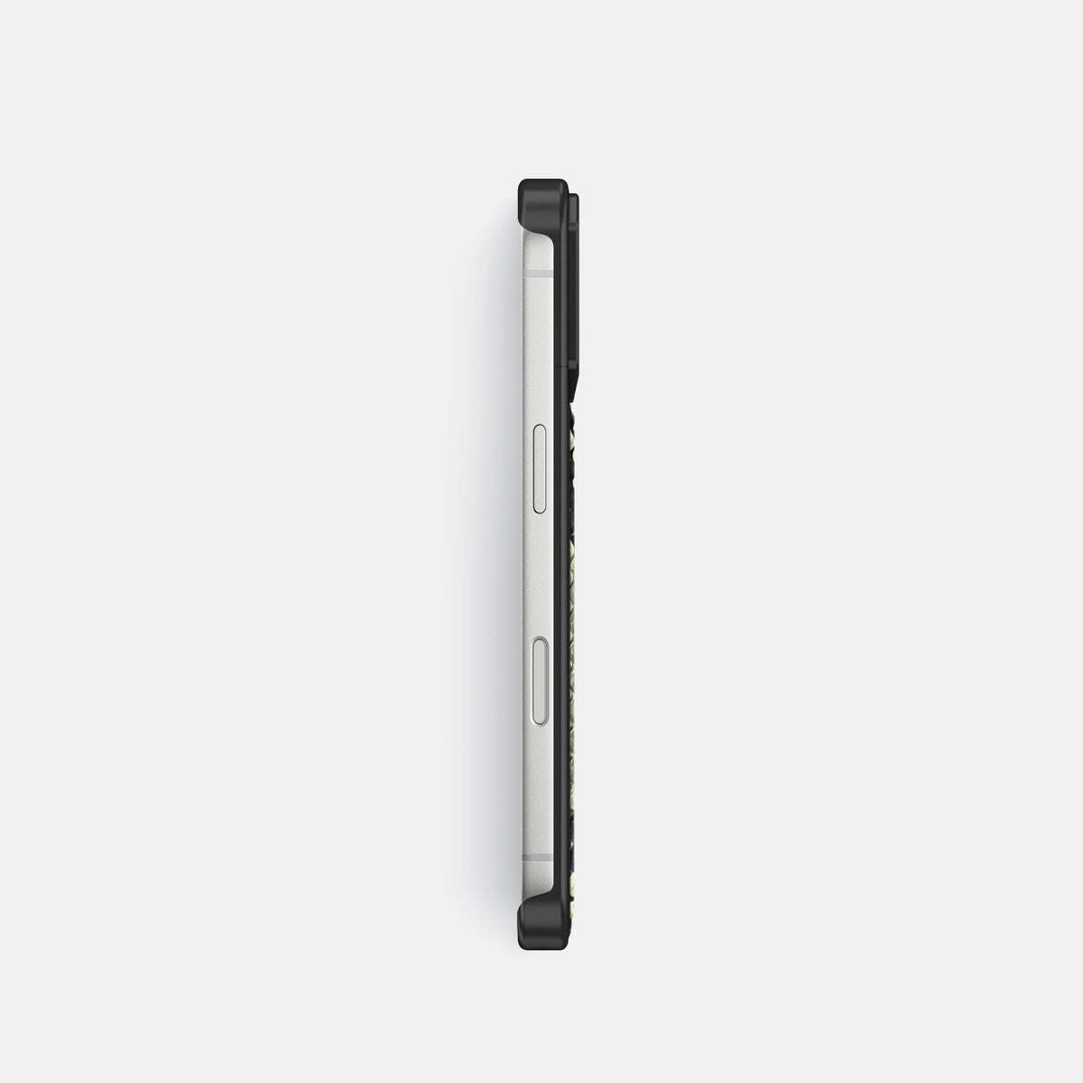 Metal Case For iPhone 18 Pro In Deluxe Python -3 | Army-Green-Black