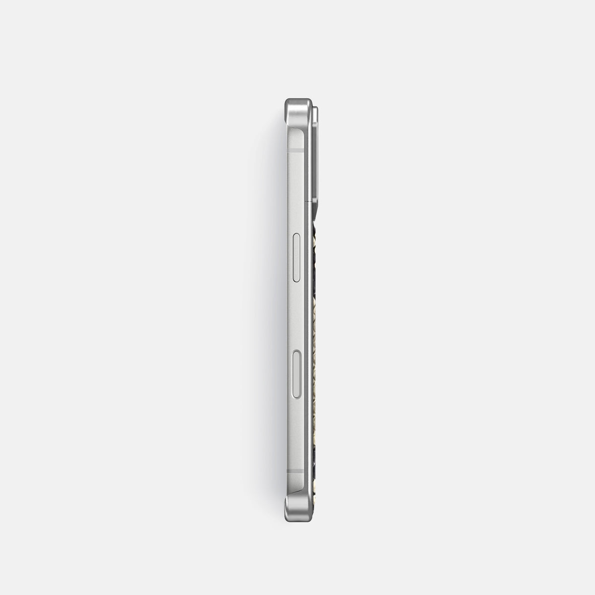 Metal Case For iPhone 18 Pro In Deluxe Python -3 | Savannah-Steel
