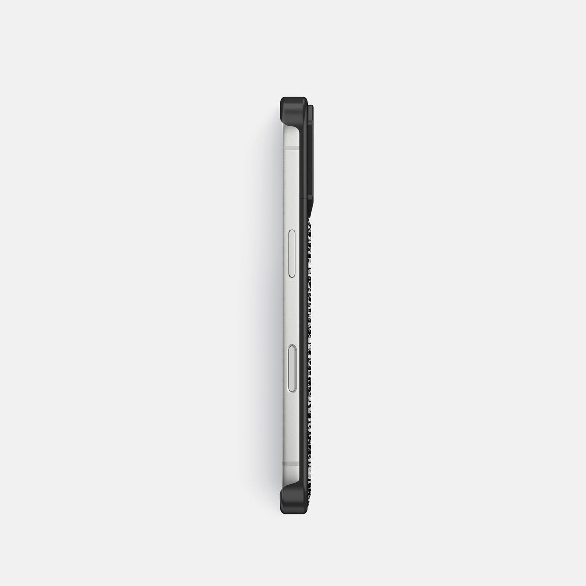 Metal Case For iPhone 18 Pro In Himalayan Lizard -3 | Dark-Black