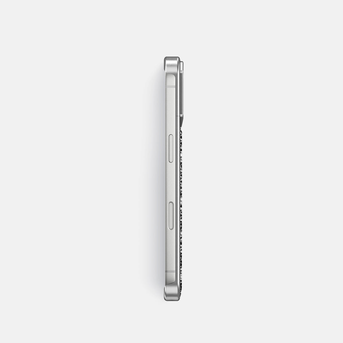 Metal Case For iPhone 18 Pro In Himalayan Lizard -3 | Dark-Steel