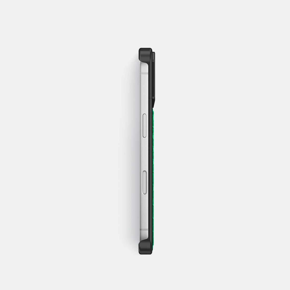 Metal Case For iPhone 18 Pro In Lizard -3 | Apple-Green-Black