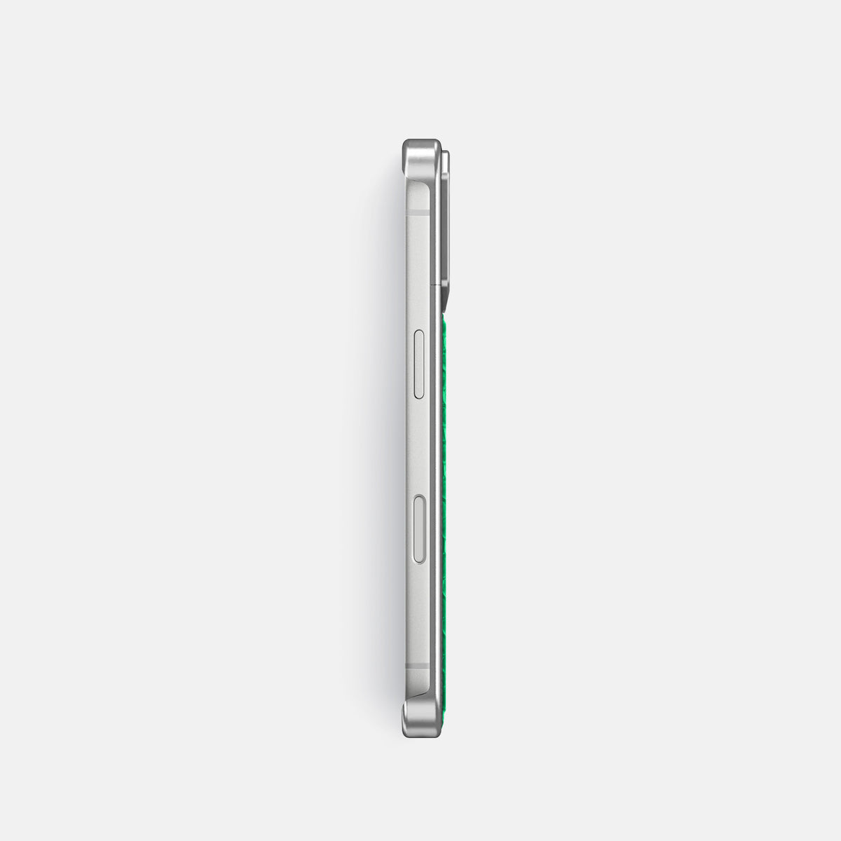 Metal Case For iPhone 18 Pro In Lizard -3 | Apple-Green-Steel