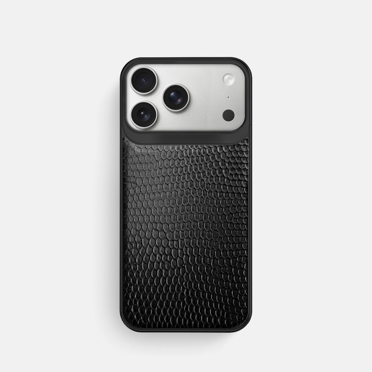 Metal Case For iPhone 18 Pro In Lizard -1 | Black-Black