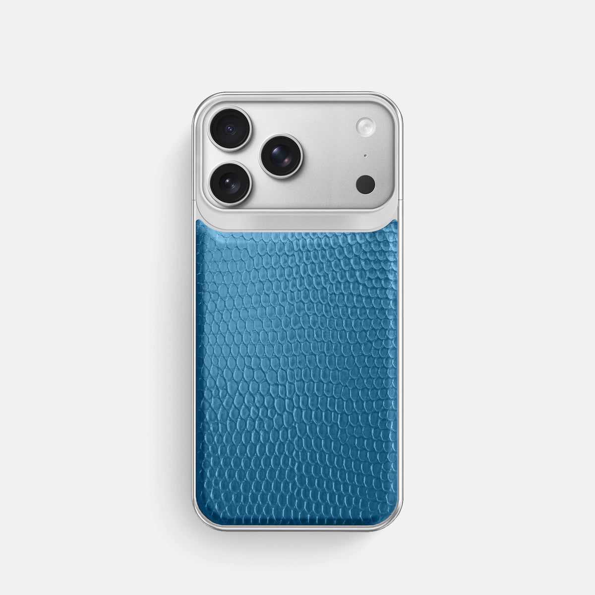 Metal Case For iPhone 18 Pro In Lizard -1 | Blue-Steel