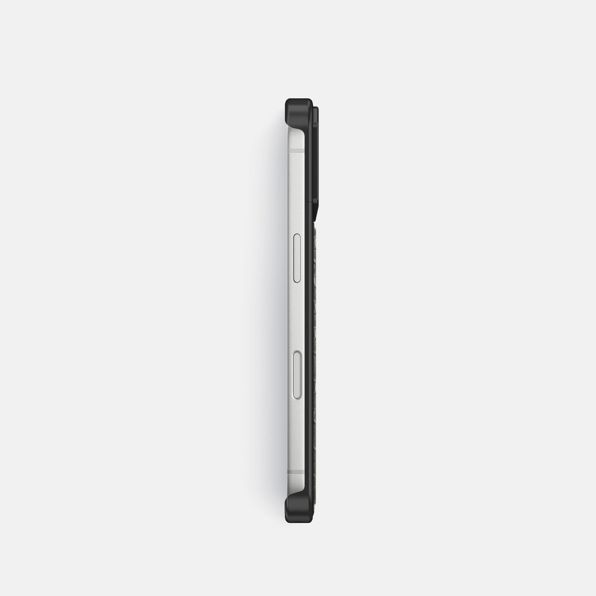 Metal Case For iPhone 18 Pro In Lizard -3 | Grey-Black