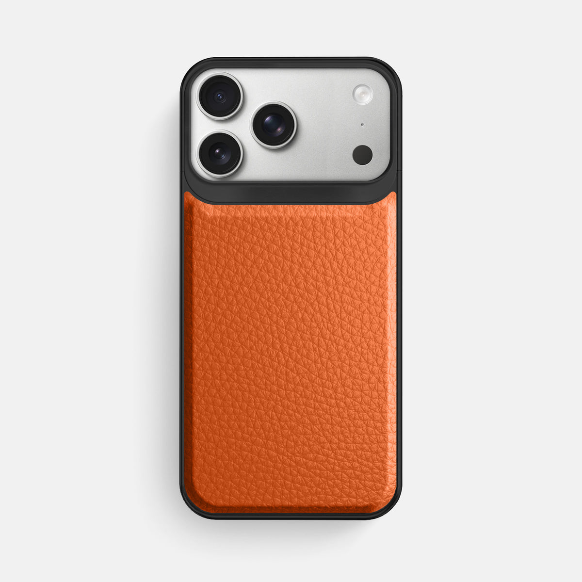 Metal Case For iPhone 18 Pro Max In Calf -1 | Orange-Black