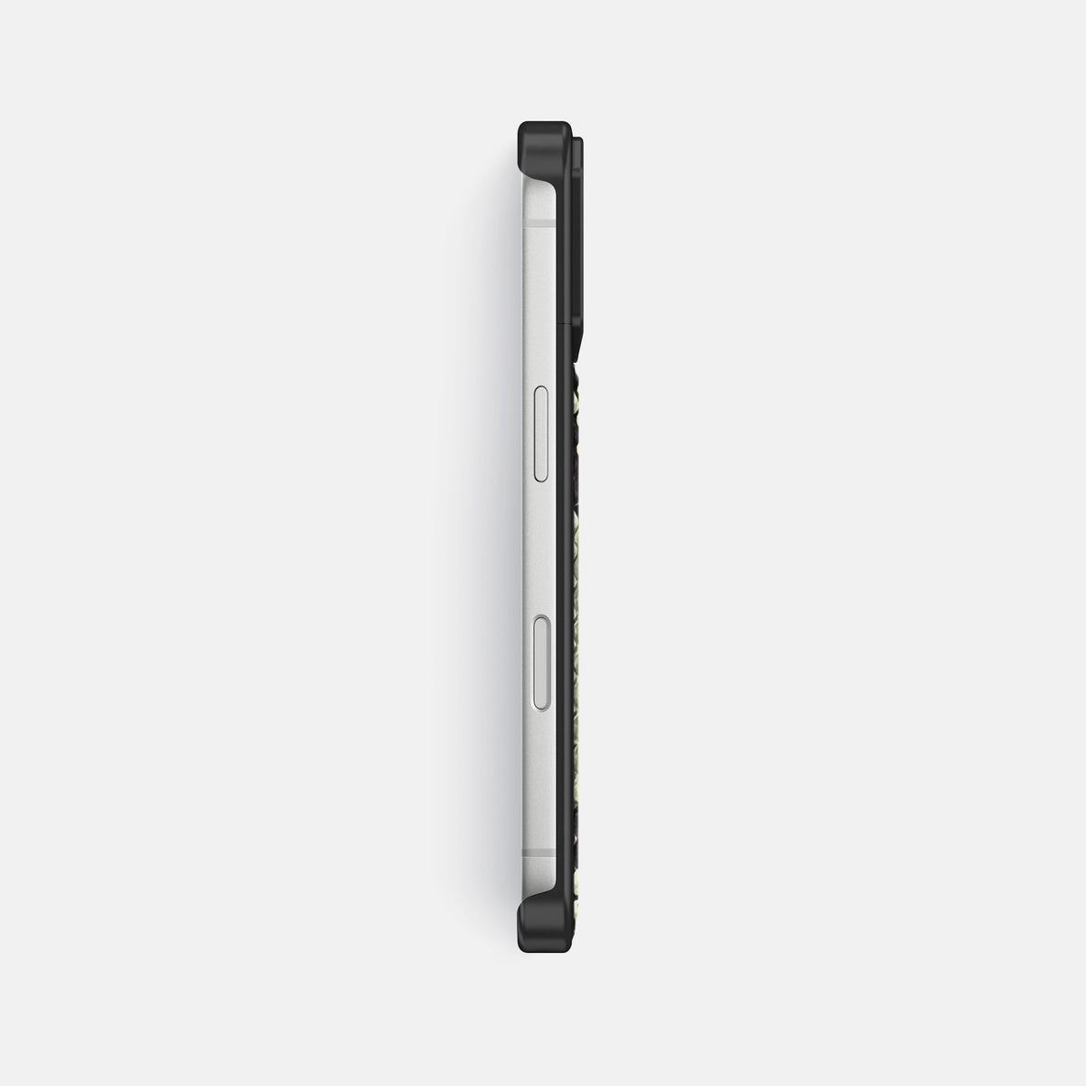 Metal Case For iPhone 18 Pro Max In Deluxe Python -3 | Army-Green-Black