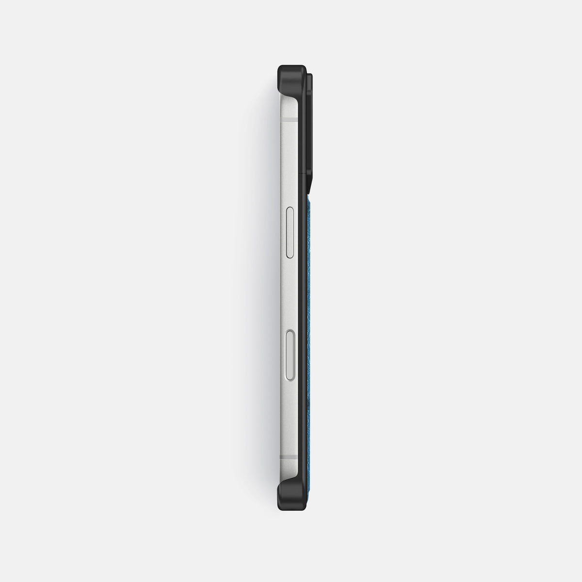 Metal Case For iPhone 18 Pro Max In Ostrich -3 | Blue-Jeans-Black