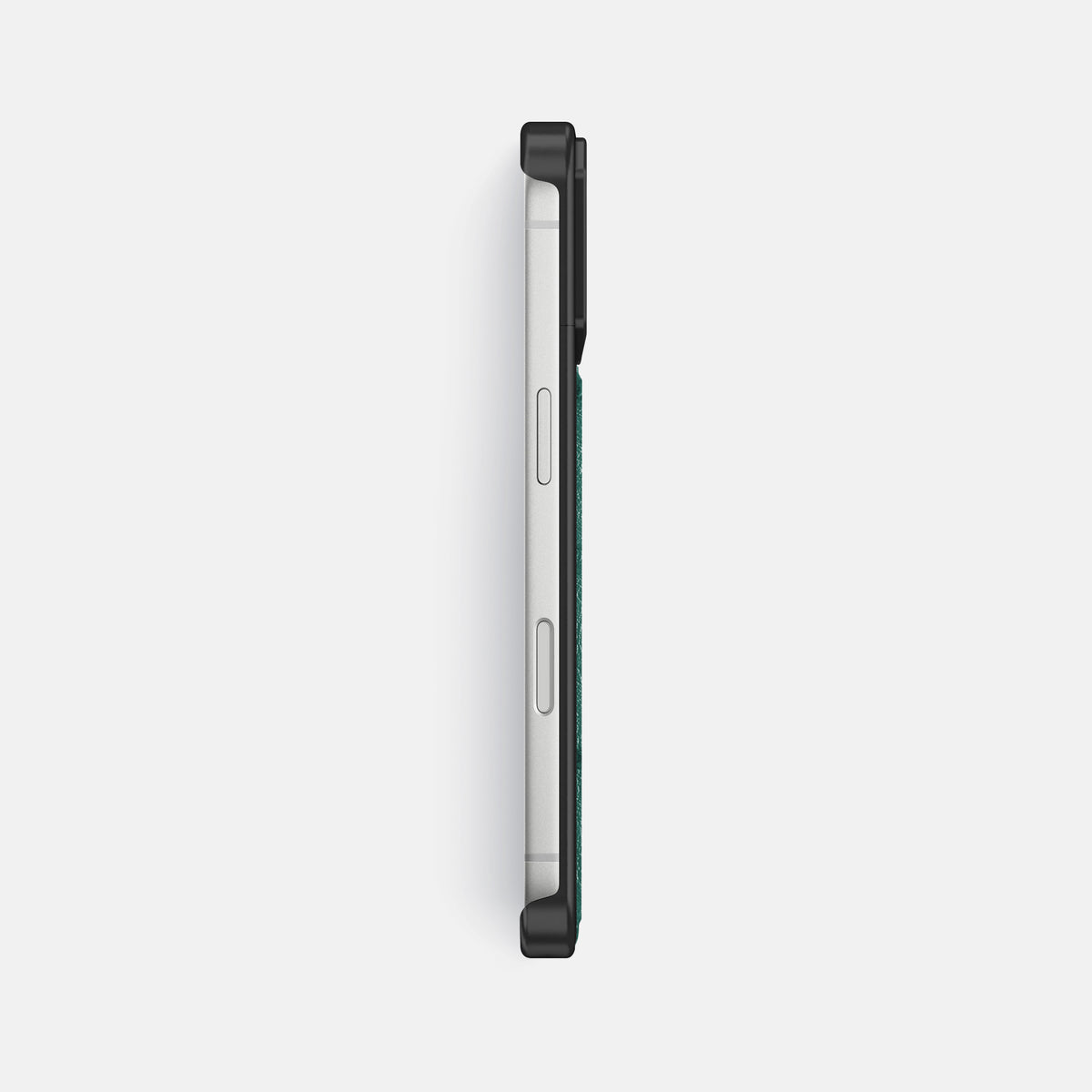 Metal Case For iPhone 18 Pro Max In Ostrich -3 | Forest-Green-Black