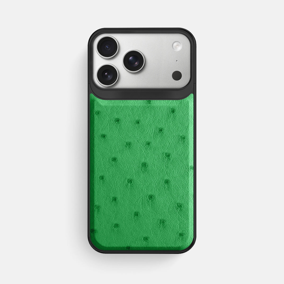 Metal Case For iPhone 18 Pro Max In Ostrich -1 | Kentucky-Green-Black