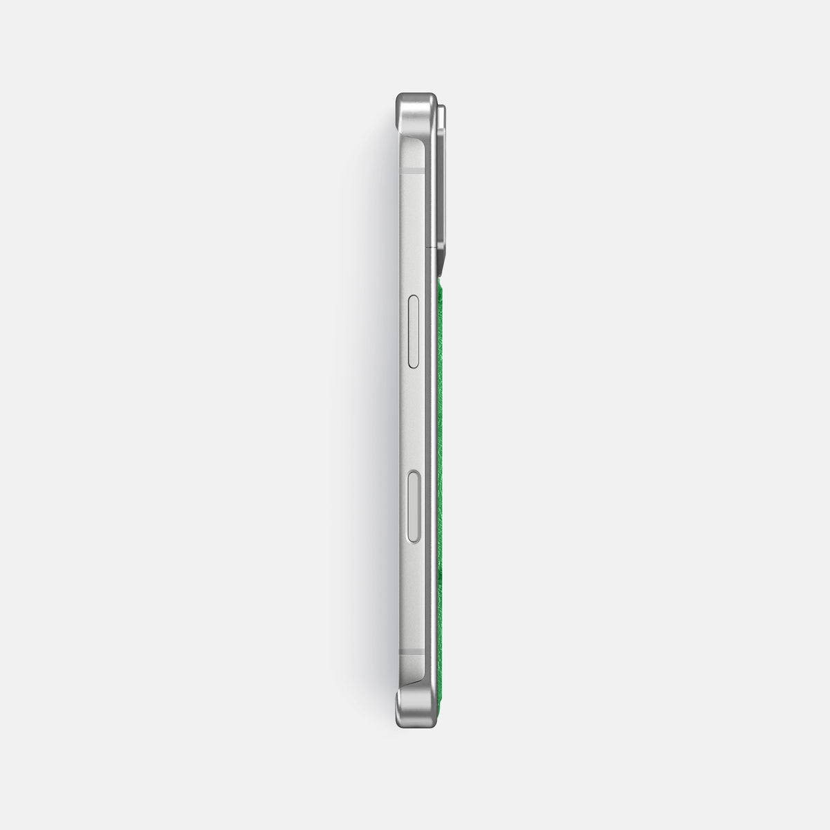 Metal Case For iPhone 18 Pro Max In Ostrich -3 | Kentucky-Green-Steel