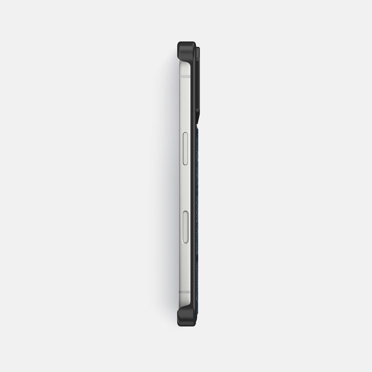 Metal Case For iPhone 18 Pro Max In Ostrich -3 | Navy-Blue-Black