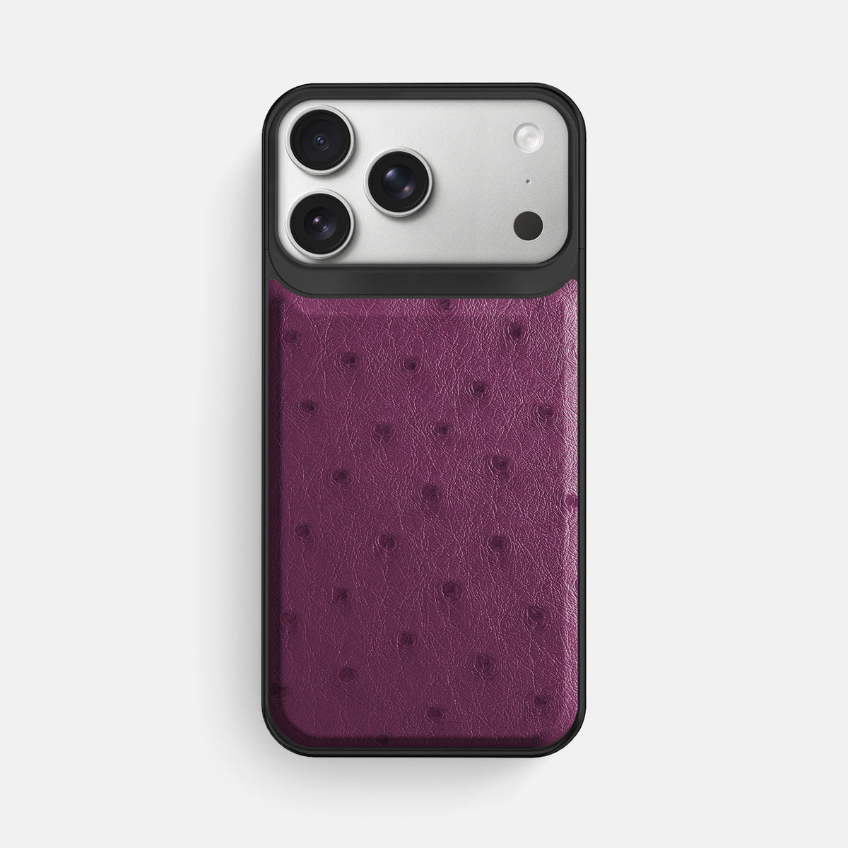 Metal Case For iPhone 18 Pro Max In Ostrich -1 | Purple-Black