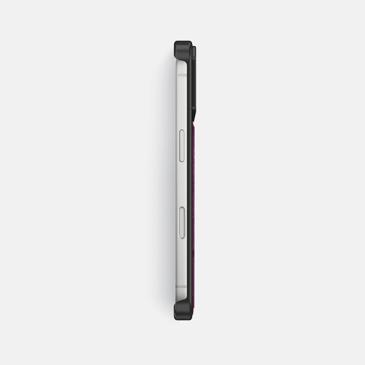 Metal Case For iPhone 18 Pro Max In Ostrich -3 | Purple-Black