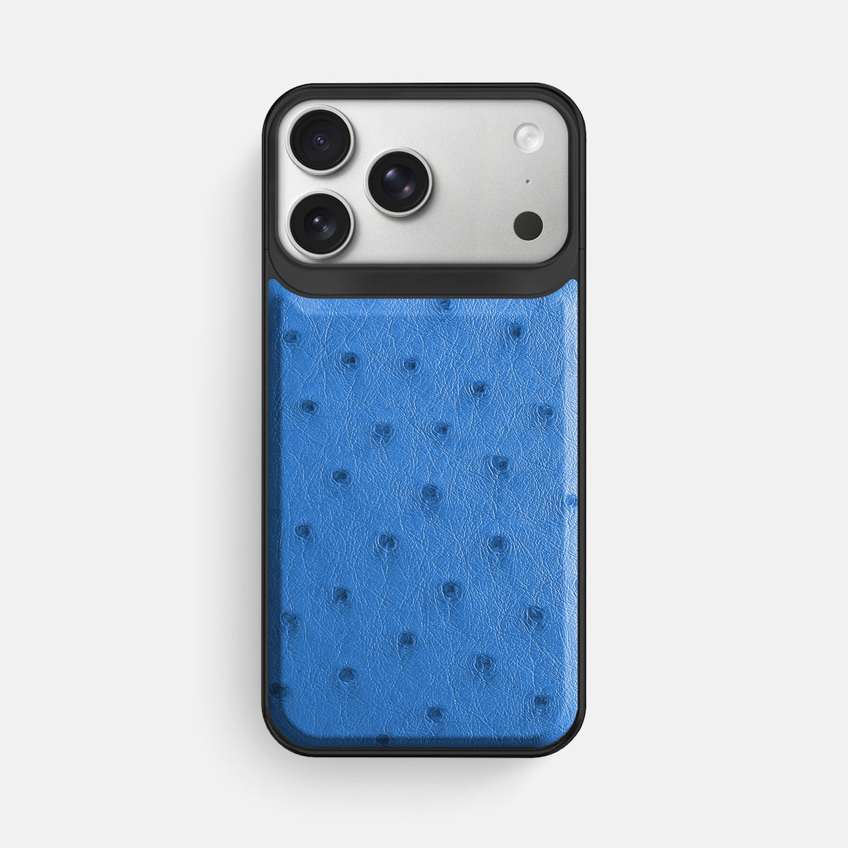 Metal Case For iPhone 18 Pro Max In Ostrich -1 | Royal-Blue-Black