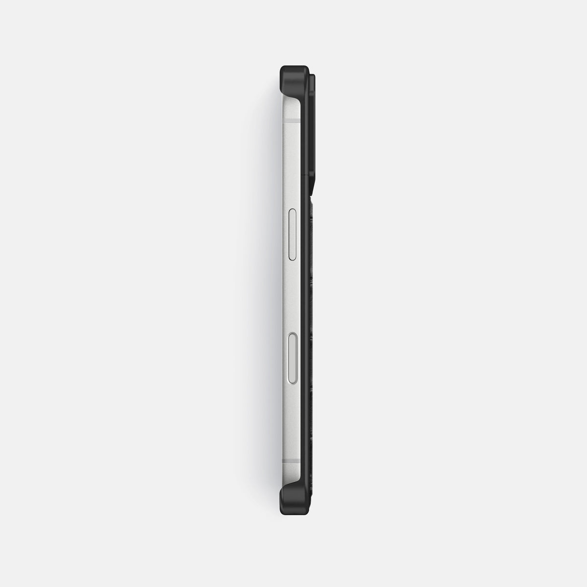 Metal Case For iPhone 18 Pro Max In Porosus Crocodile -3 | Black-Black