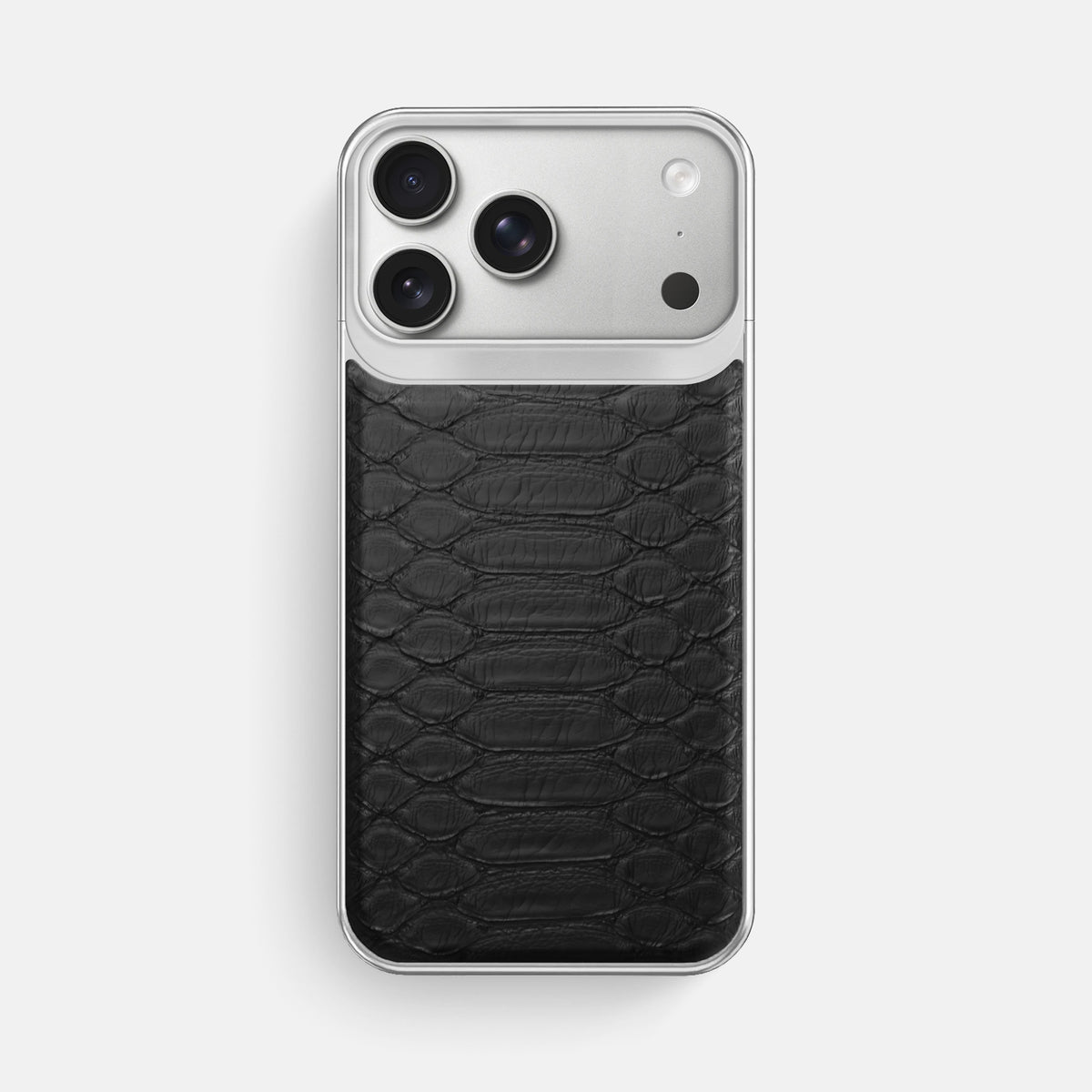 Metal Case For iPhone 18 Pro Max In Python -1 | Black-Steel