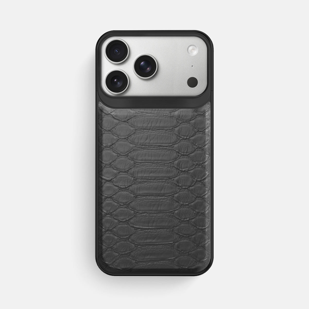Metal Case For iPhone 18 Pro Max In Python -1 | Grey-Black