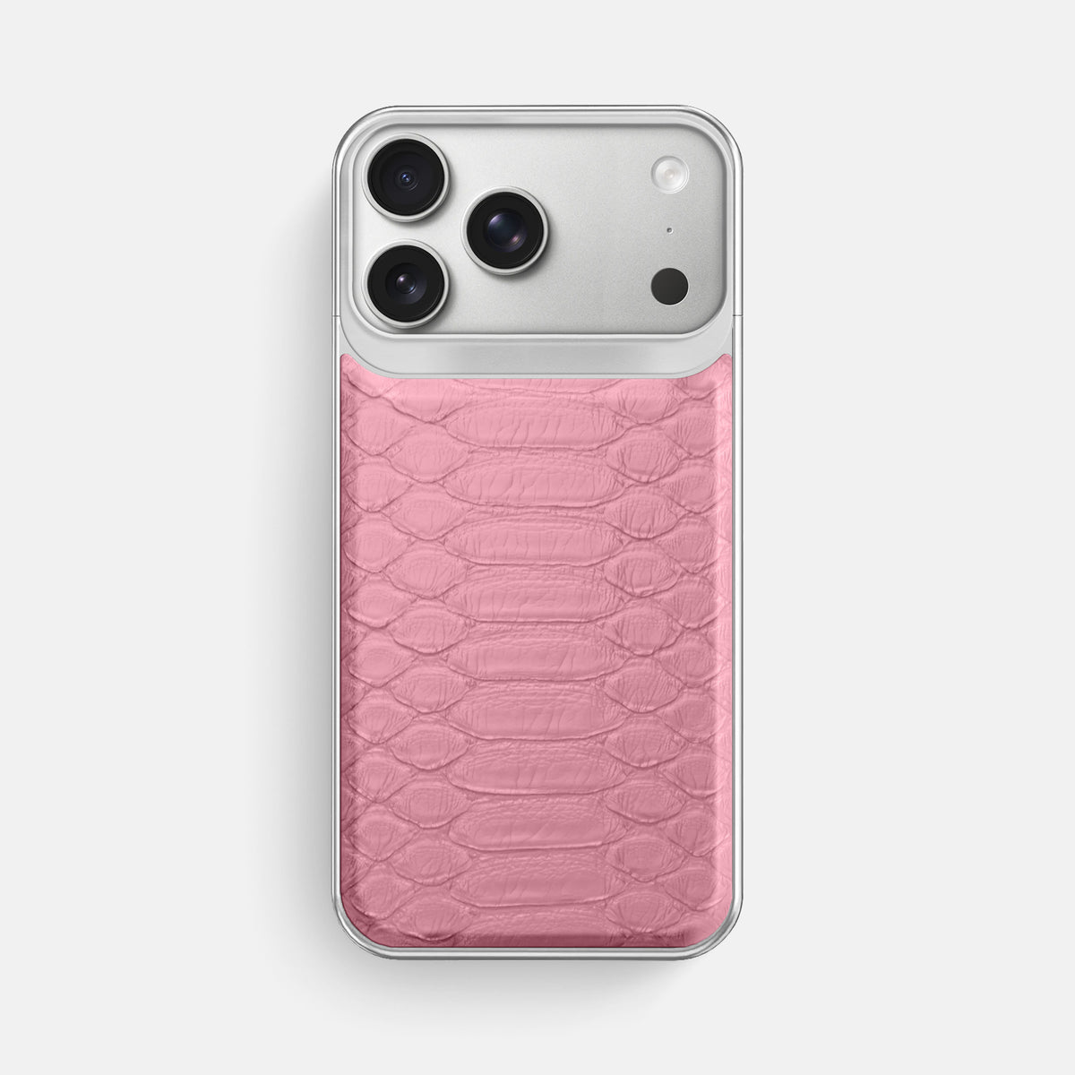 Metal Case For iPhone 18 Pro Max In Python -1 | Pink-Steel