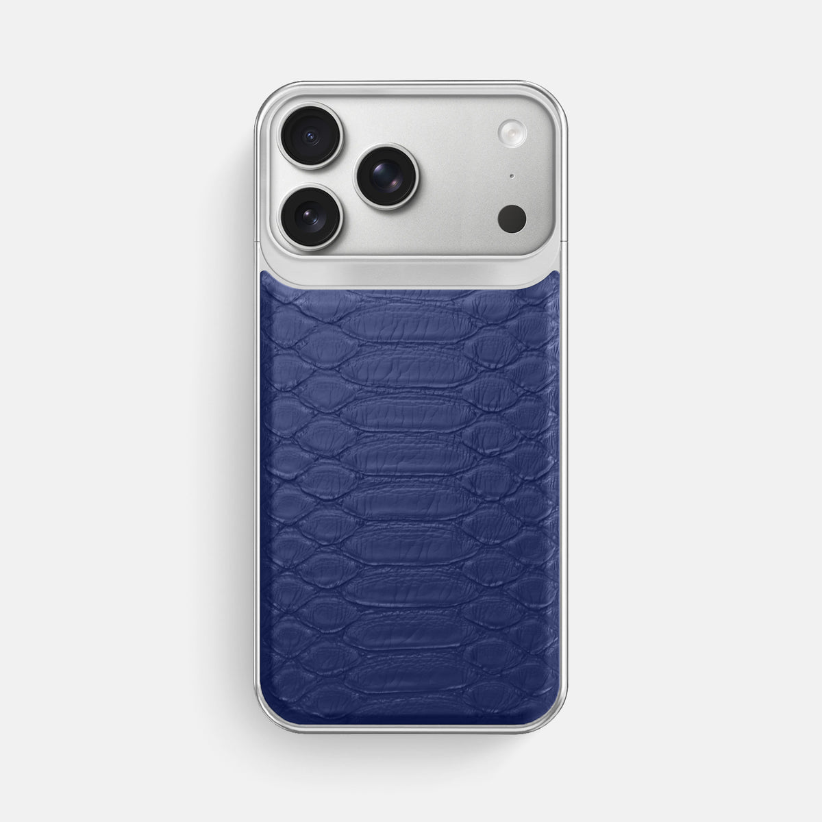Metal Case For iPhone 18 Pro Max In Python -1 | Royal-Blue-Steel