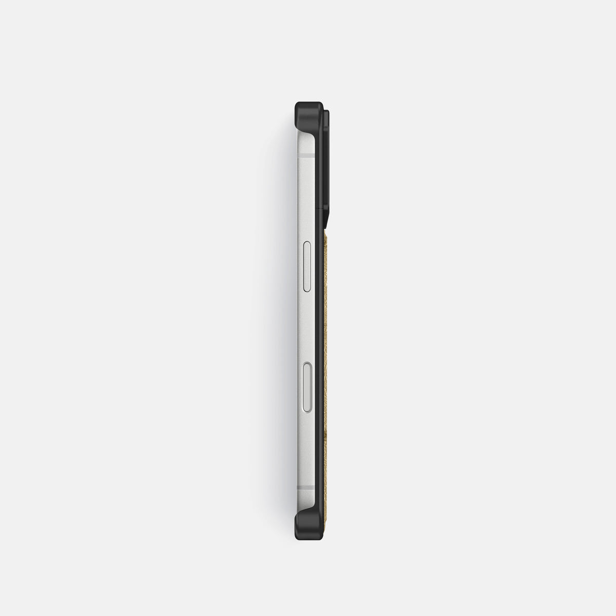 Metal Case For iPhone 18 Pro In Ostrich -3 | Desert-Sand-Black