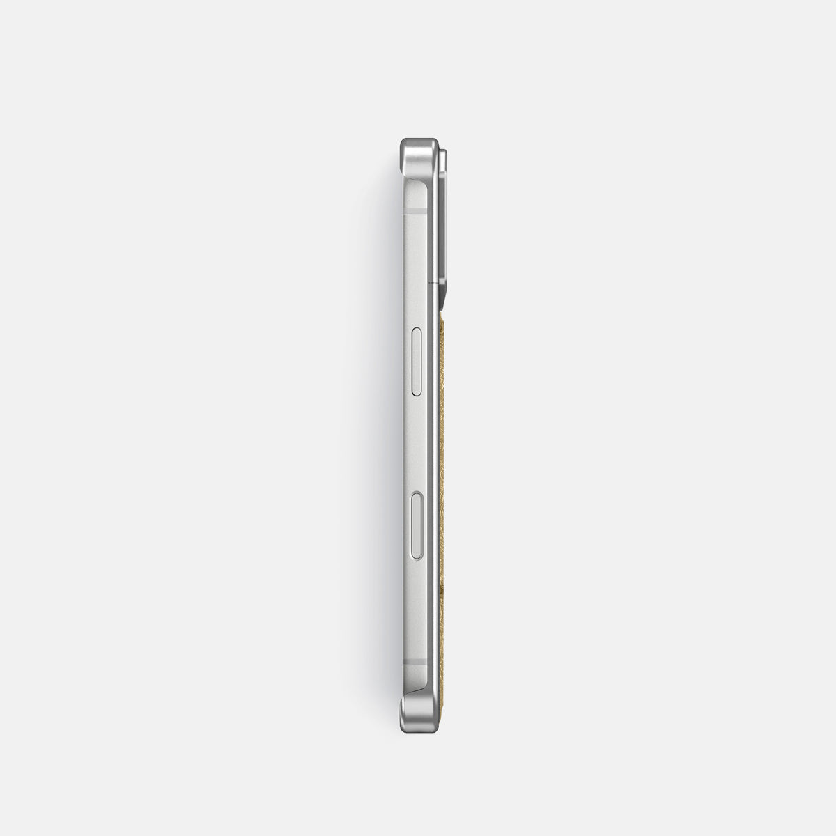 Metal Case For iPhone 18 Pro In Ostrich -3 | Desert-Sand-Steel