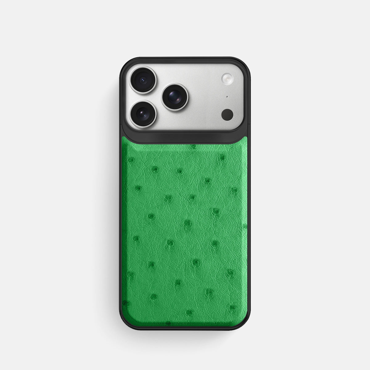 Metal Case For iPhone 18 Pro In Ostrich -1 | Kentucky-Green-Black