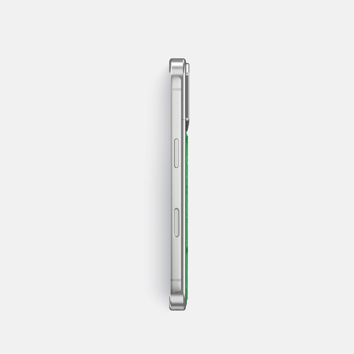 Metal Case For iPhone 18 Pro In Ostrich -3 | Kentucky-Green-Steel