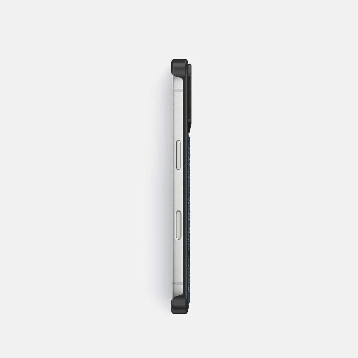Metal Case For iPhone 18 Pro In Ostrich -3 | Navy-Blue-Black