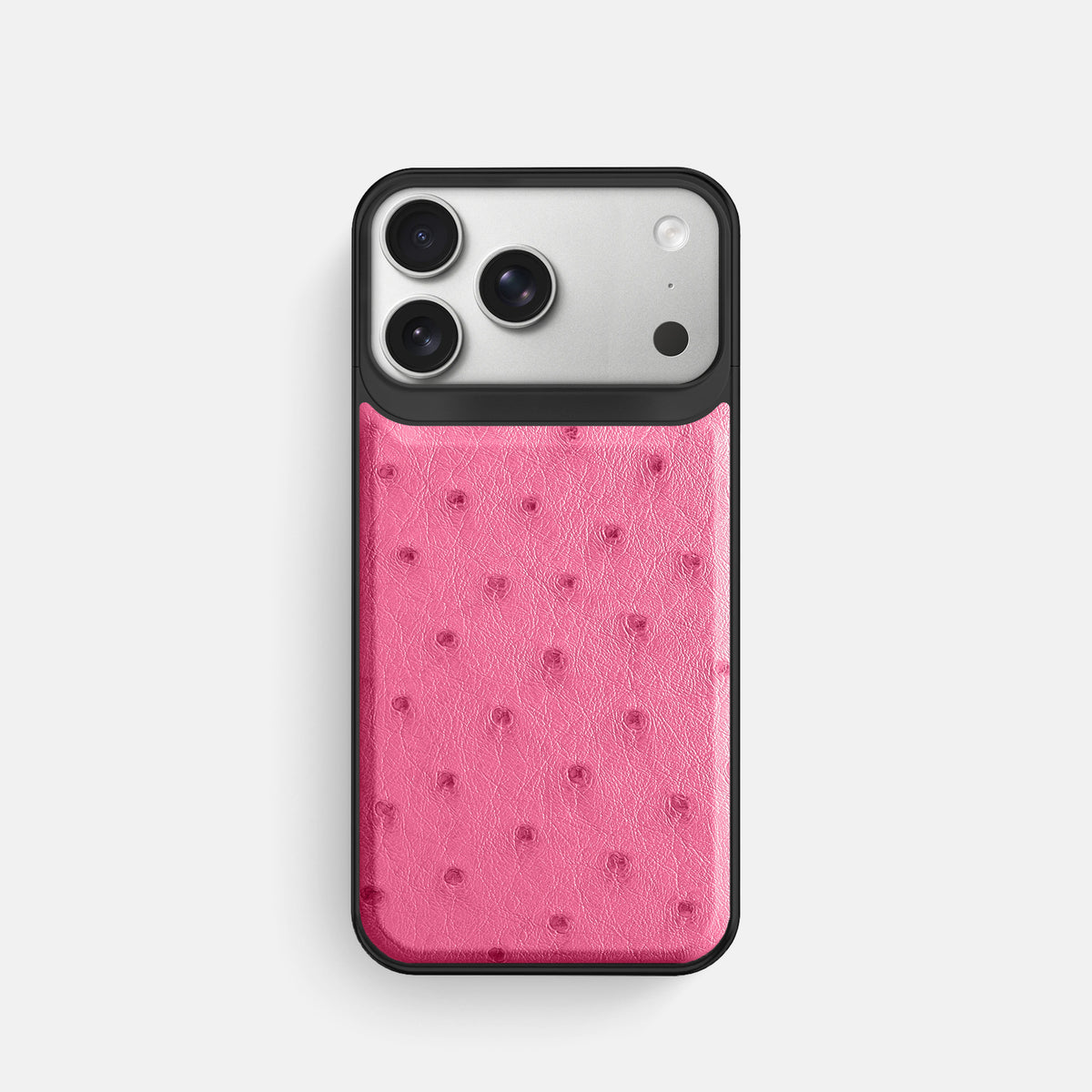Metal Case For iPhone 18 Pro In Ostrich -1 | Pink-Black