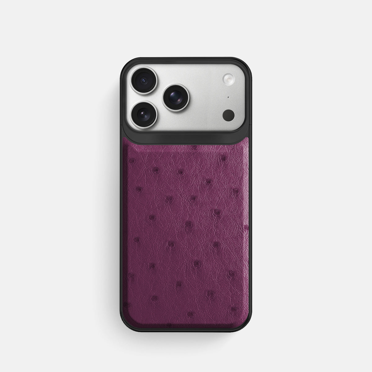 Metal Case For iPhone 18 Pro In Ostrich -1 | Purple-Black