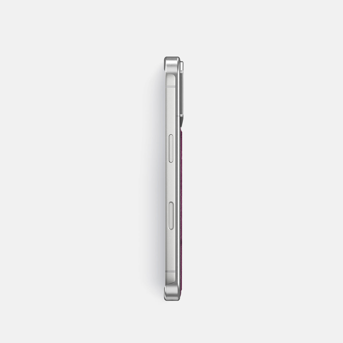 Metal Case For iPhone 18 Pro In Ostrich -3 | Purple-Steel