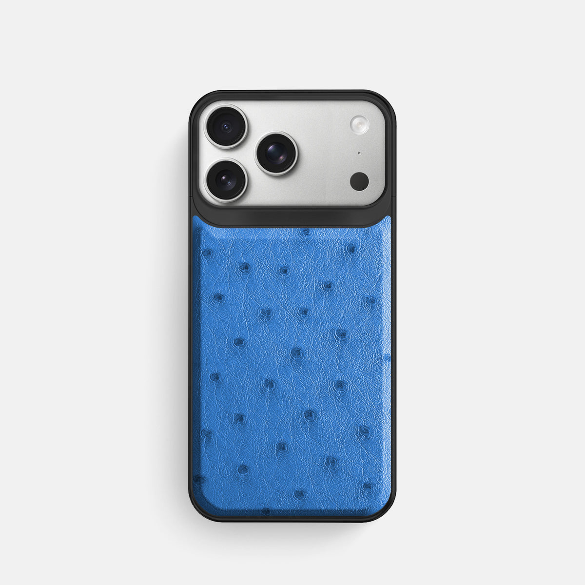 Metal Case For iPhone 18 Pro In Ostrich -1 | Royal-Blue-Black