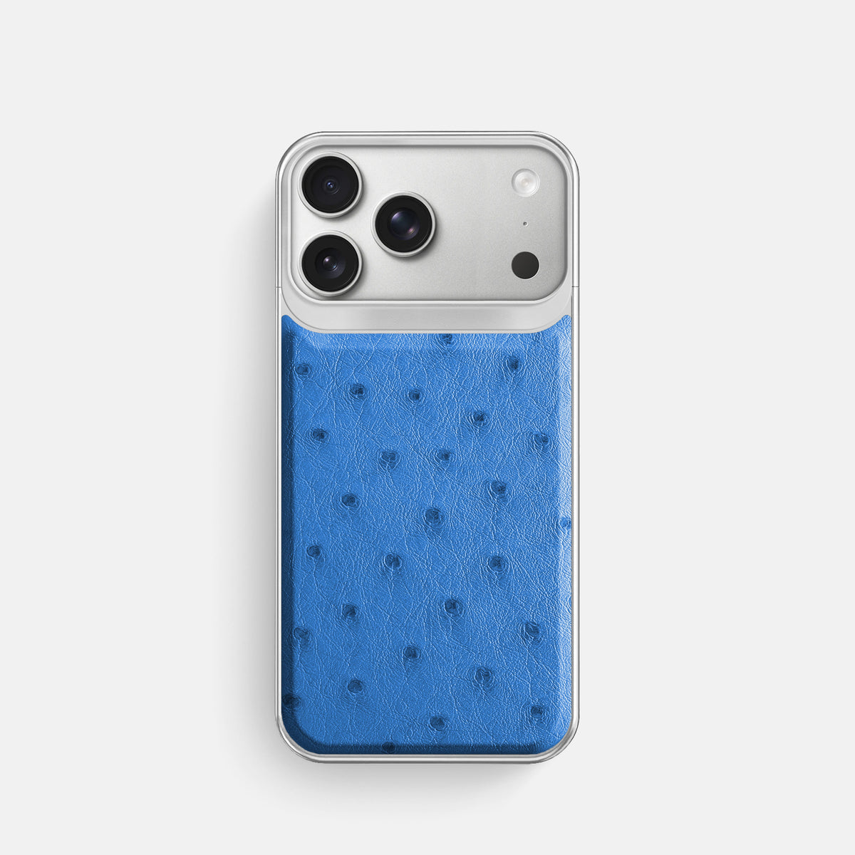 Metal Case For iPhone 18 Pro In Ostrich -1 | Royal-Blue-Steel