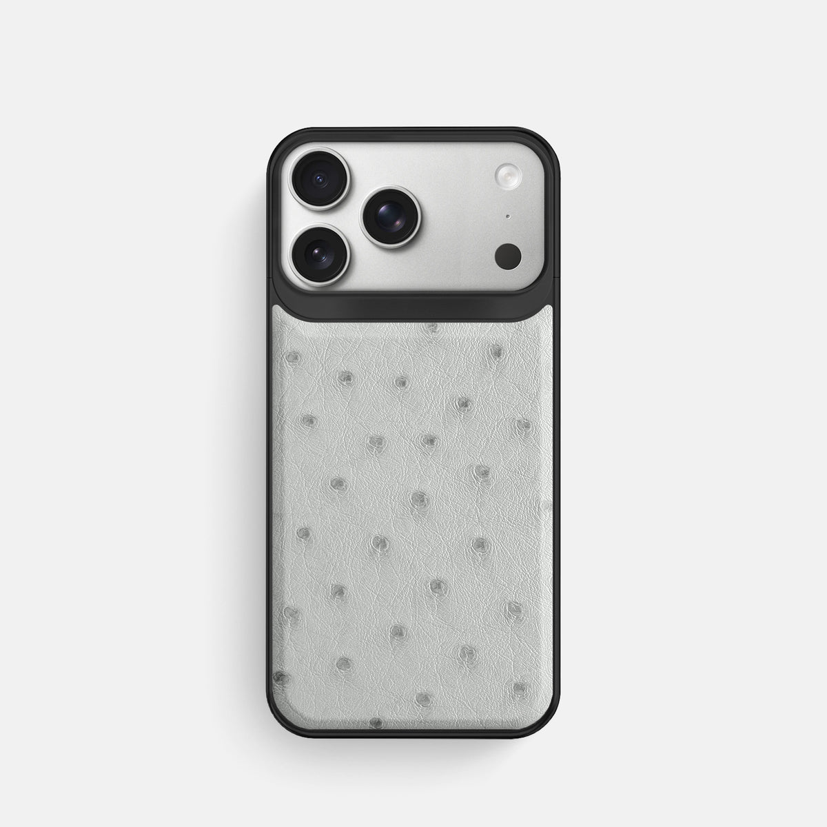 Metal Case For iPhone 18 Pro In Ostrich -1 | White-Black