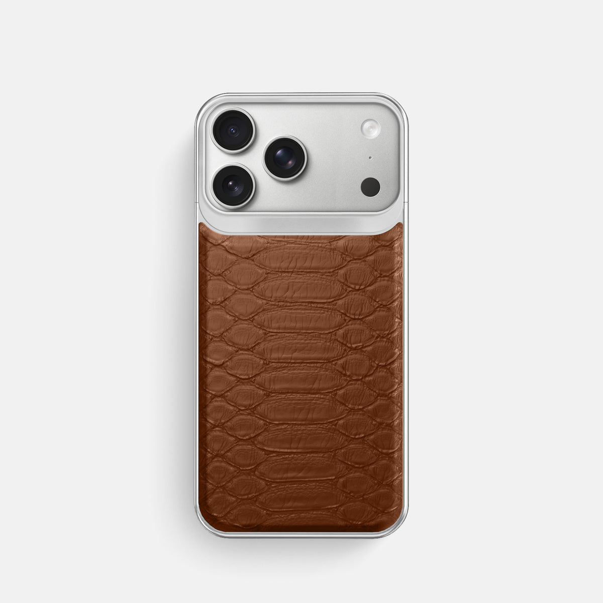 Metal Case For iPhone 18 Pro In Python -1 | Medium-Brown-Steel