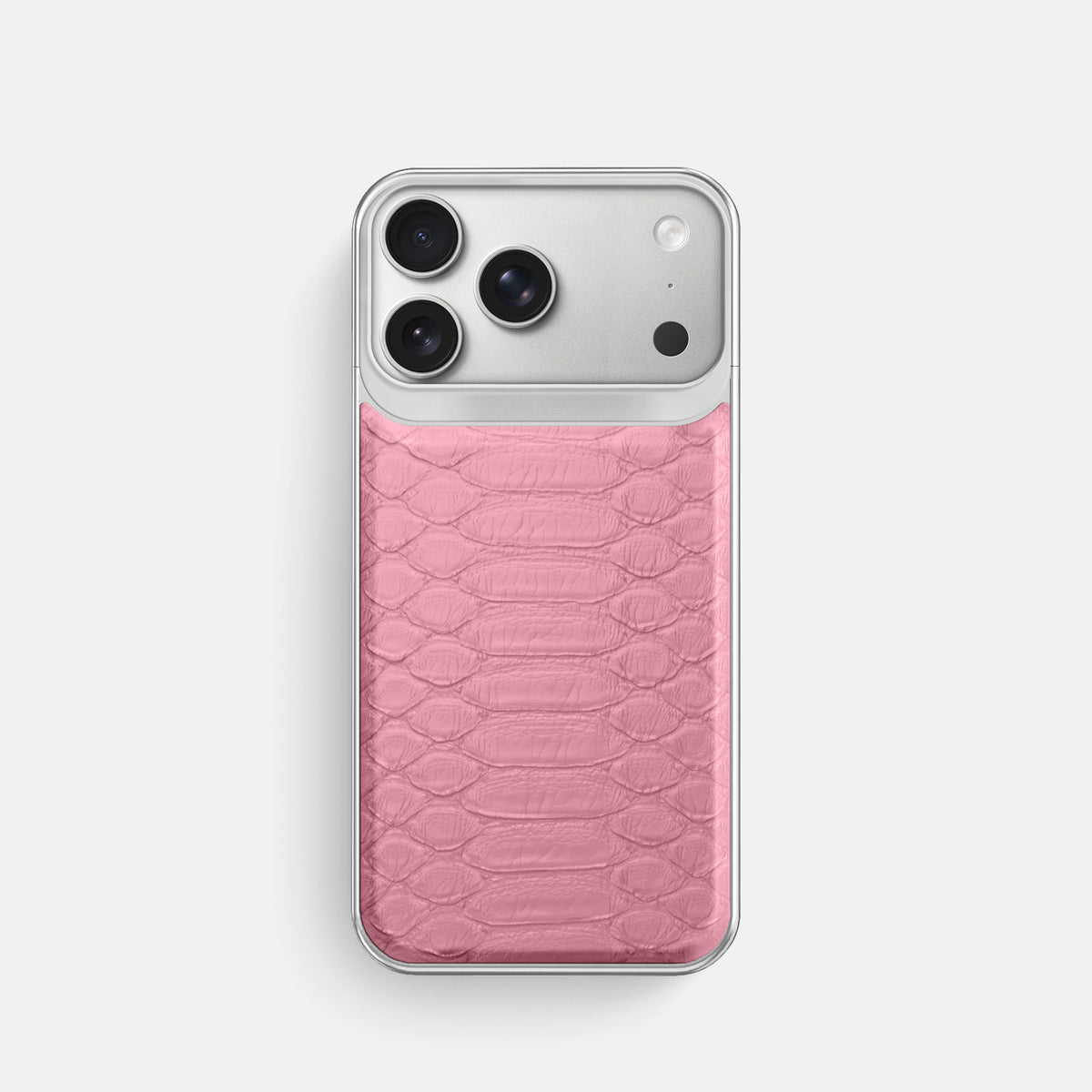 Metal Case For iPhone 18 Pro In Python -1 | Pink-Steel