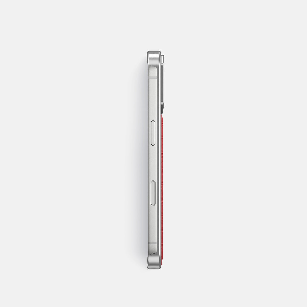 Metal Case For iPhone 18 Pro In Python -3 | Red-Steel