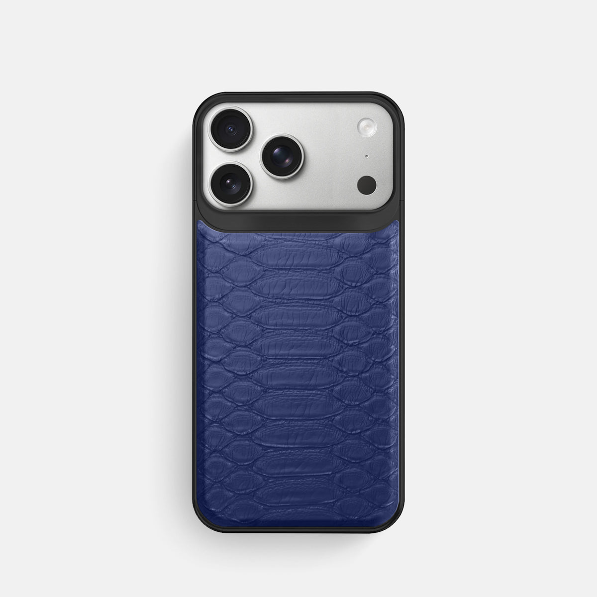 Metal Case For iPhone 18 Pro In Python -1 | Royal-Blue-Black