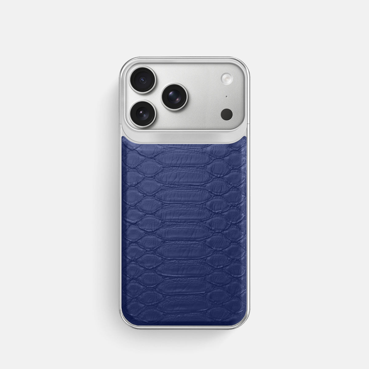 Metal Case For iPhone 18 Pro In Python -1 | Royal-Blue-Steel