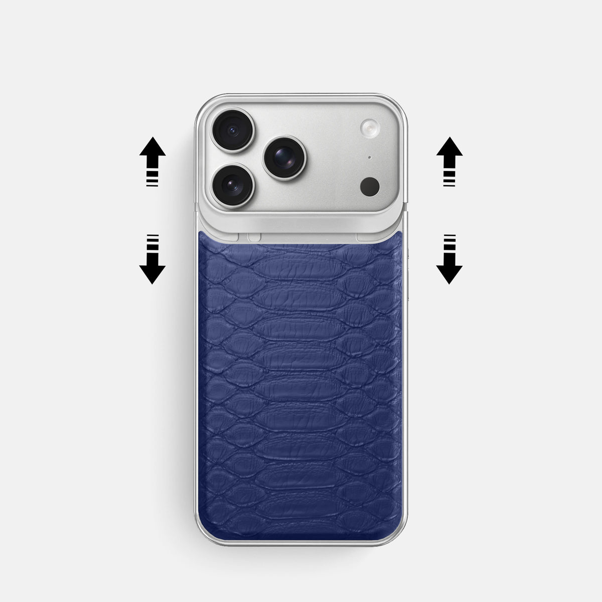 Metal Case For iPhone 18 Pro In Python -2 | Royal-Blue-Steel