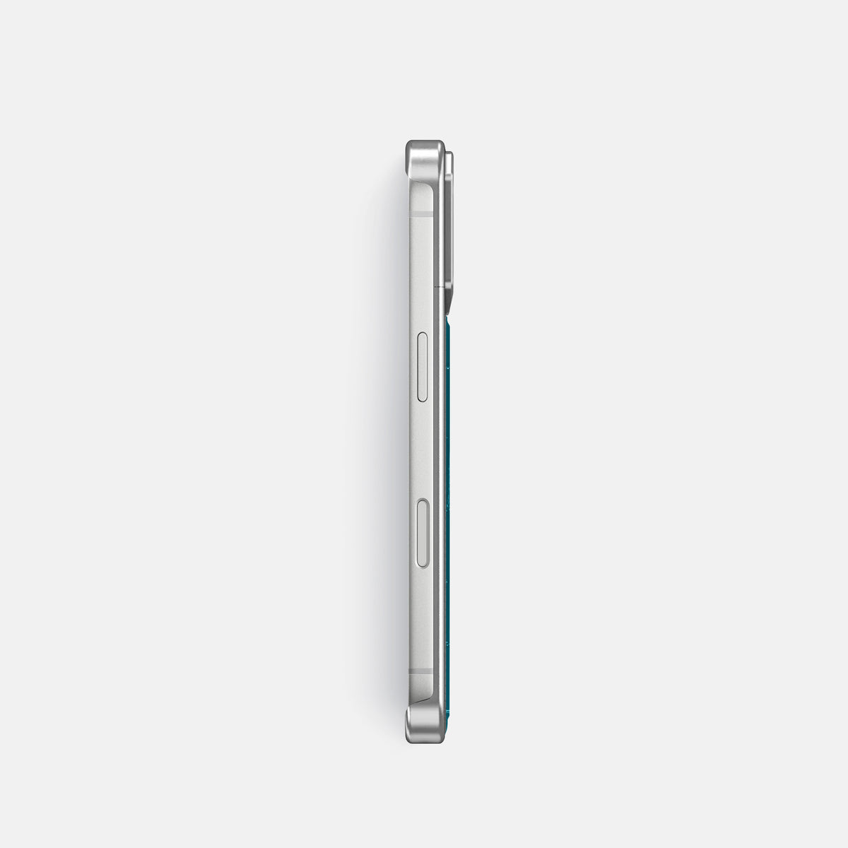 Metal Case For iPhone 18 Pro In Shiny Alligator -3 | Curacao-Steel