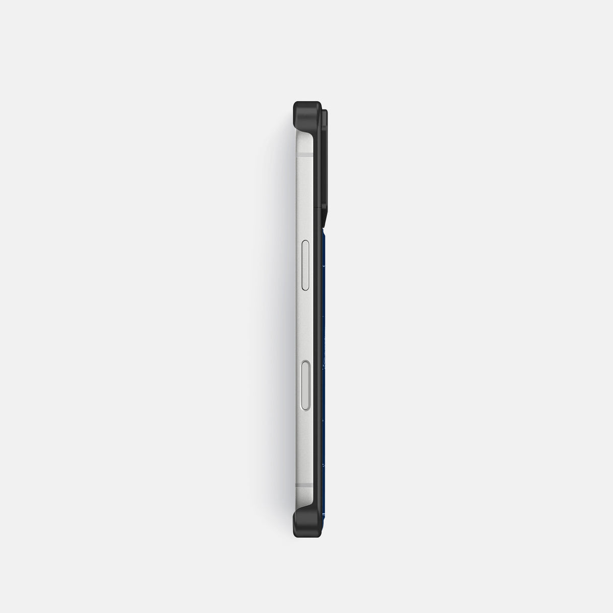 Metal Case For iPhone 18 Pro In Shiny Alligator -3 | Mediterranean-Black