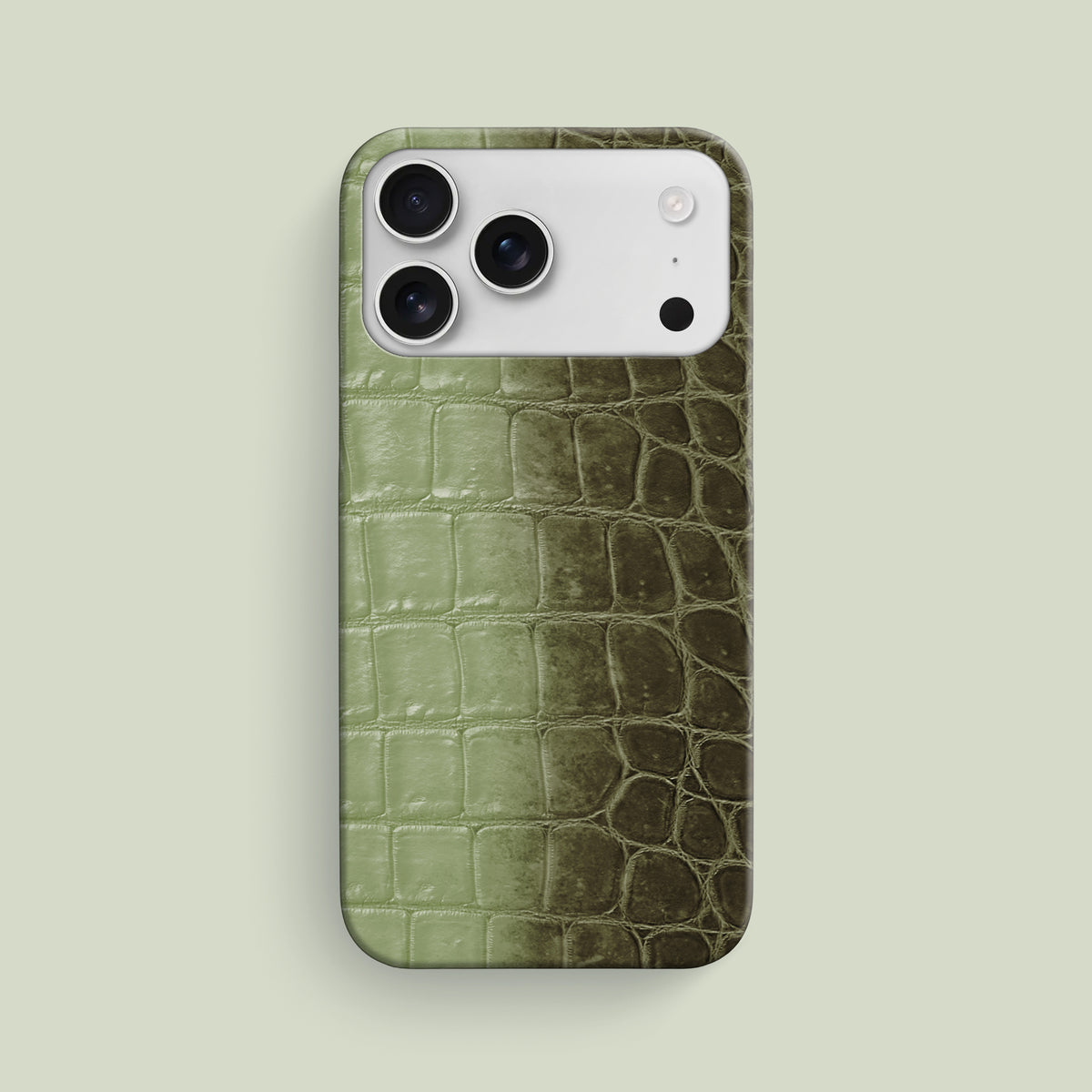 Slim Case Celadon-Green For iPhone 17 Pro Max In Alligator -1 | Celadon-Green