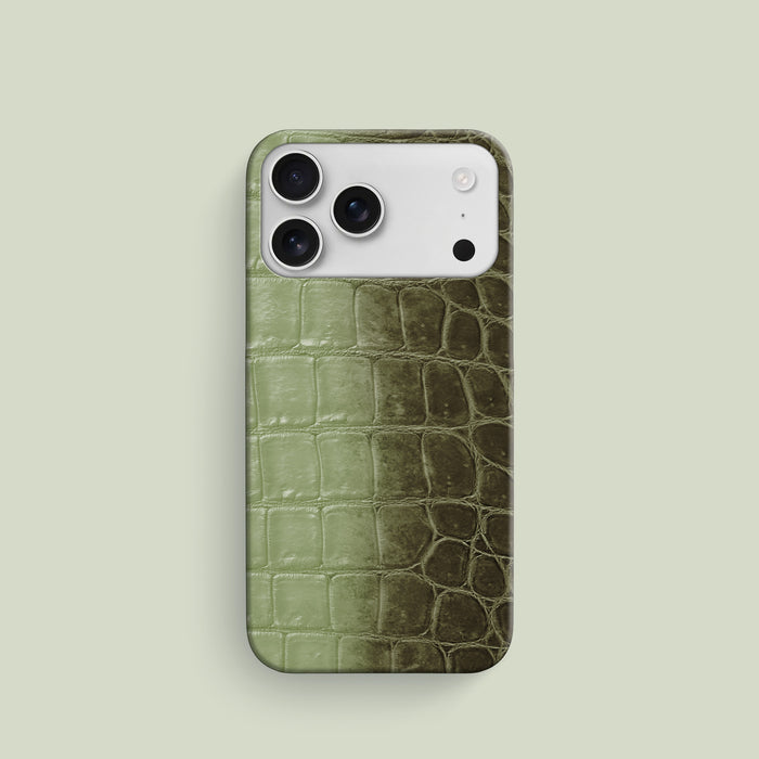 Slim Case Celadon-Green For iPhone 17 Pro In Alligator -1 | Celadon-Green