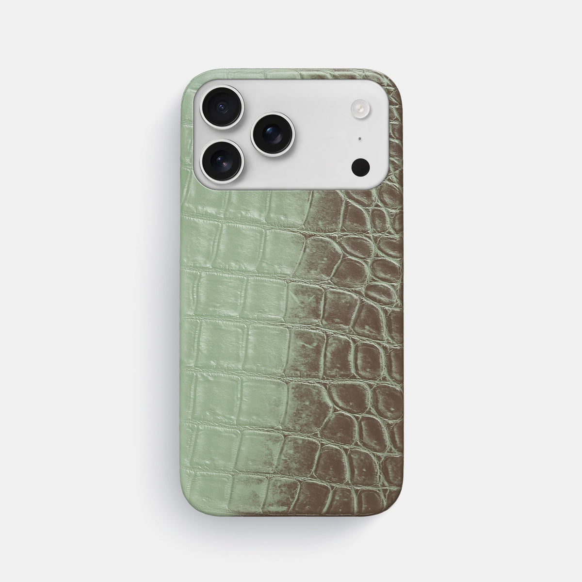 Slim Case For iPhone 18 Pro Max In Himalayan Crocodile -1 | Pistachio